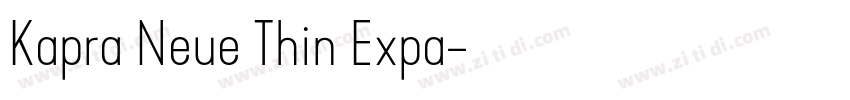Kapra Neue Thin Expa字体转换